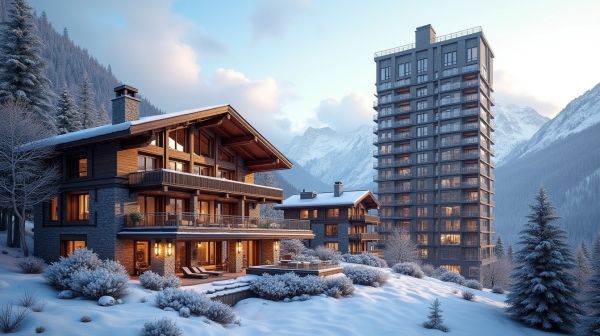 Chalet ou appartement de standing en station : deux logiques d'investissement