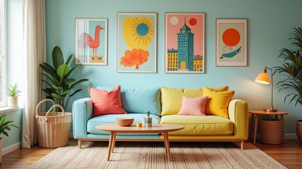 Réveillez votre déco avec des affiches colorées