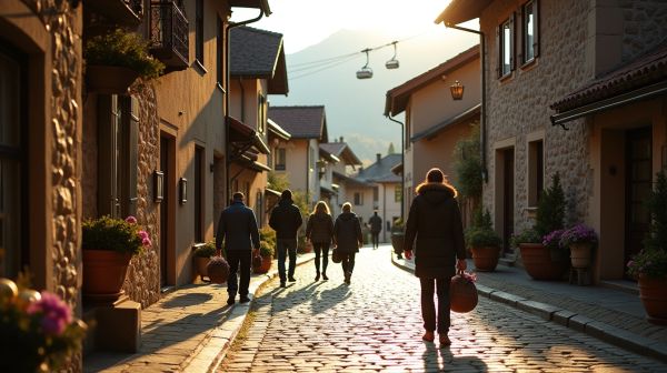 Vivre au village plutôt qu'au pied des remontées : le pari de Megève
